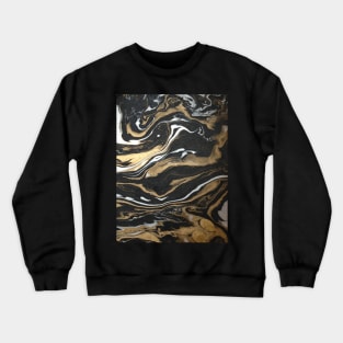 Gold Marble Swirl Crewneck Sweatshirt